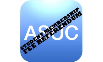 Image of ASUC logo with the text Student Membership Fee Referendum