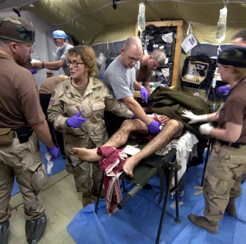 US Army Soldiers of the 250th Forward Surgical Team.