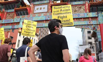 Anti-Asian racism demonstration.