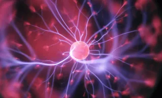 Brain synapse illustration