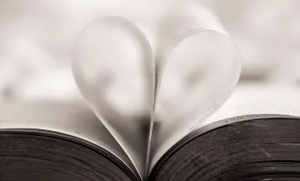 Pages shaped as heart