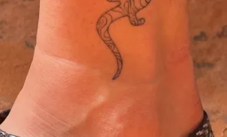Tattoo'd ankle