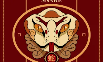 Chinese zodiac Snake symbol.