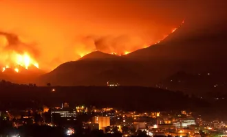 Fire in LA county.