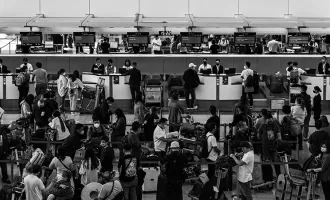 Crowded airport