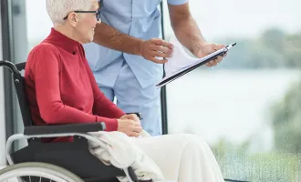 Patient in Wheelchair