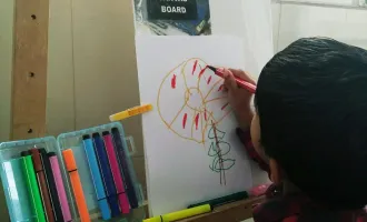 Child drawing