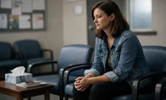 Reflective waiting room 