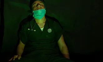 tired doctor