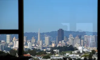 Picture of the view from the UCSF Parnassus Library