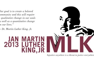 Martin Luther King, Jr event logo and quote