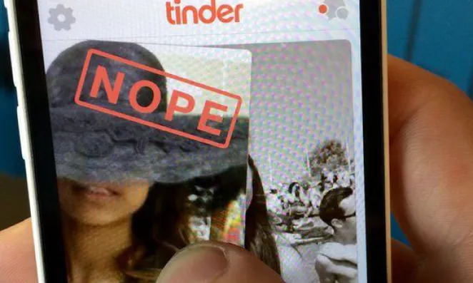 Tinder phone screen