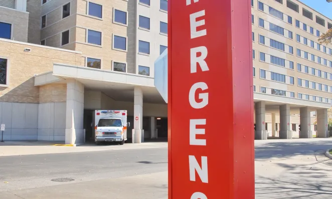 Emergency room sign