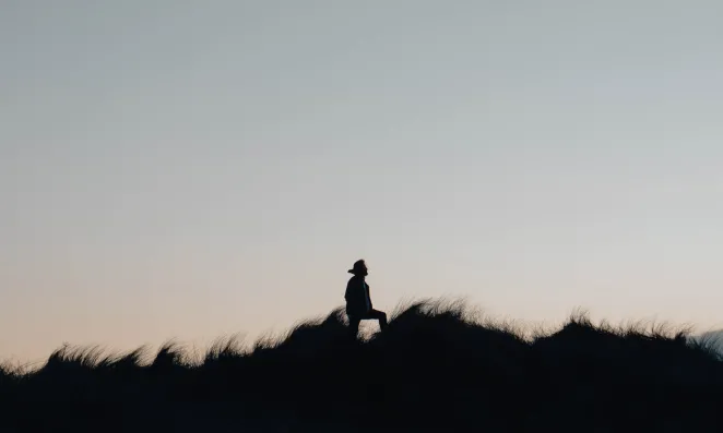 Woman in a field.