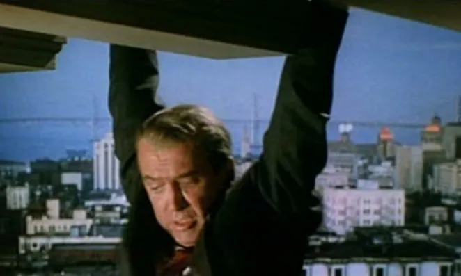 Jimmy Stewart in Vertigo.