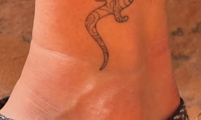 Tattoo'd ankle