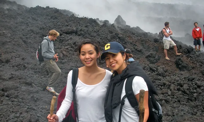 Picture of Authors at volcano