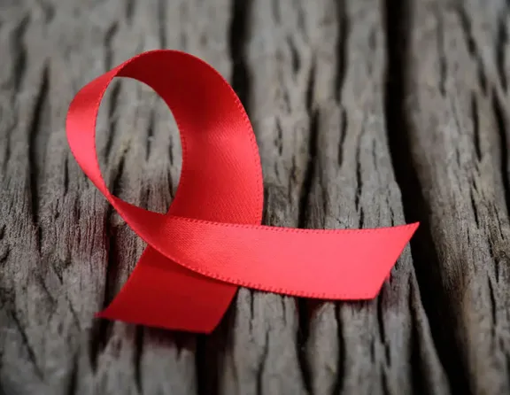 World AIDS Day ribbon.