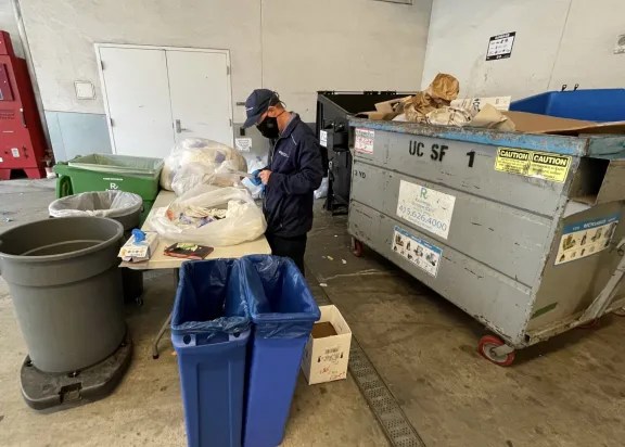 waste sorters at UCSF
