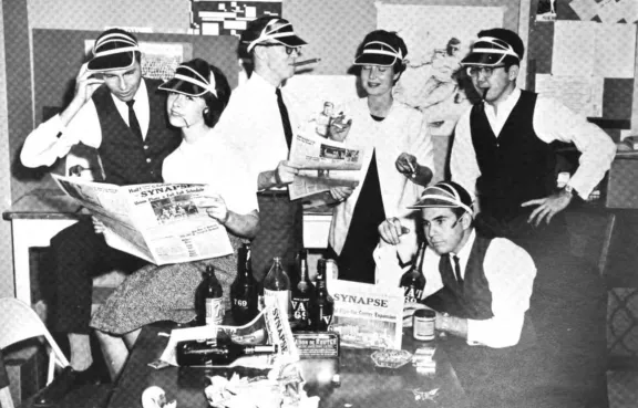 Synapse newsroom staff circa 1955.