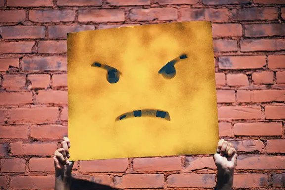 Illustration of angry face