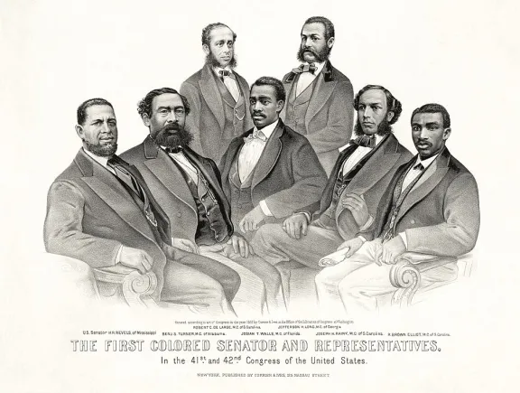 First black federal elected representatives.