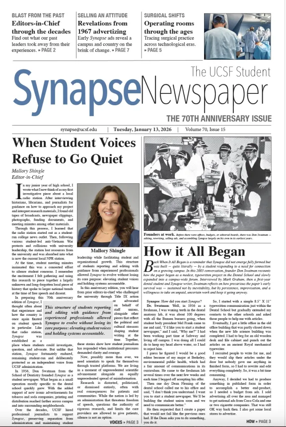 70th anniversary edition front page