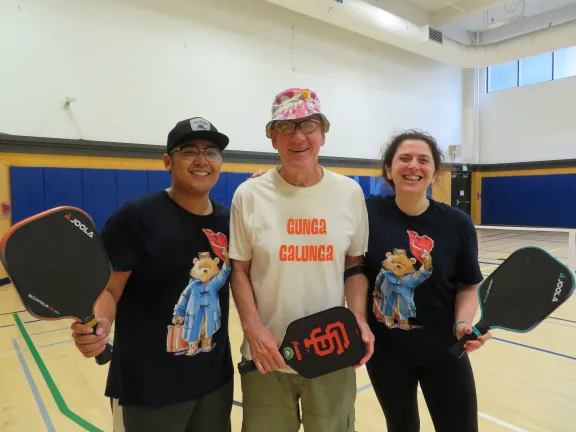Pickleball players