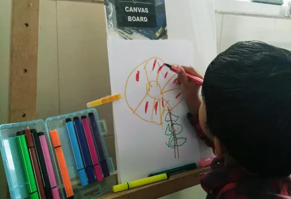 Child drawing