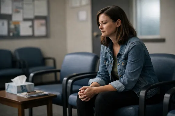 Reflective waiting room 