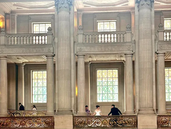 City Hall wedding.