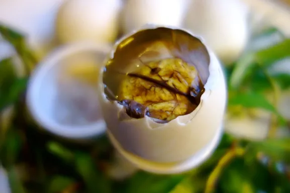 Image of duck egg used in recipe
