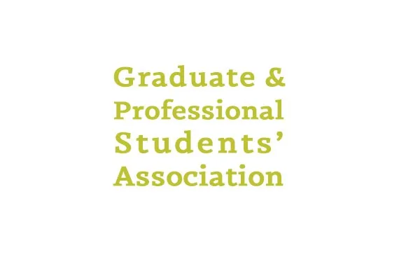 Graduate and Professional Students Association in gold letters